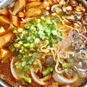 Vegan Korean Budae Jjigae Recipe (Army Base Stew)