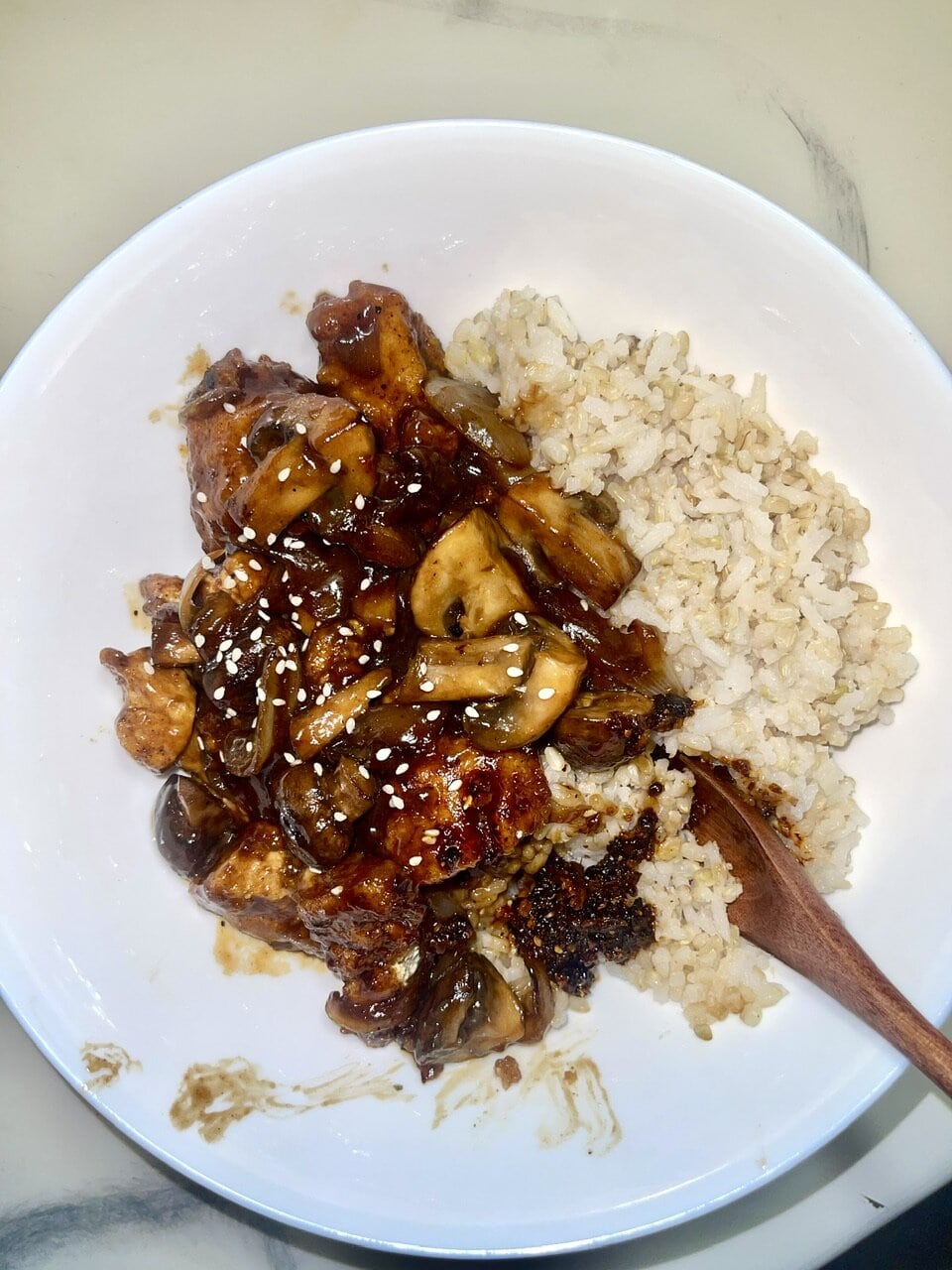 Easy Chinese Style Sautéed Tofu & Garlic Mushrooms