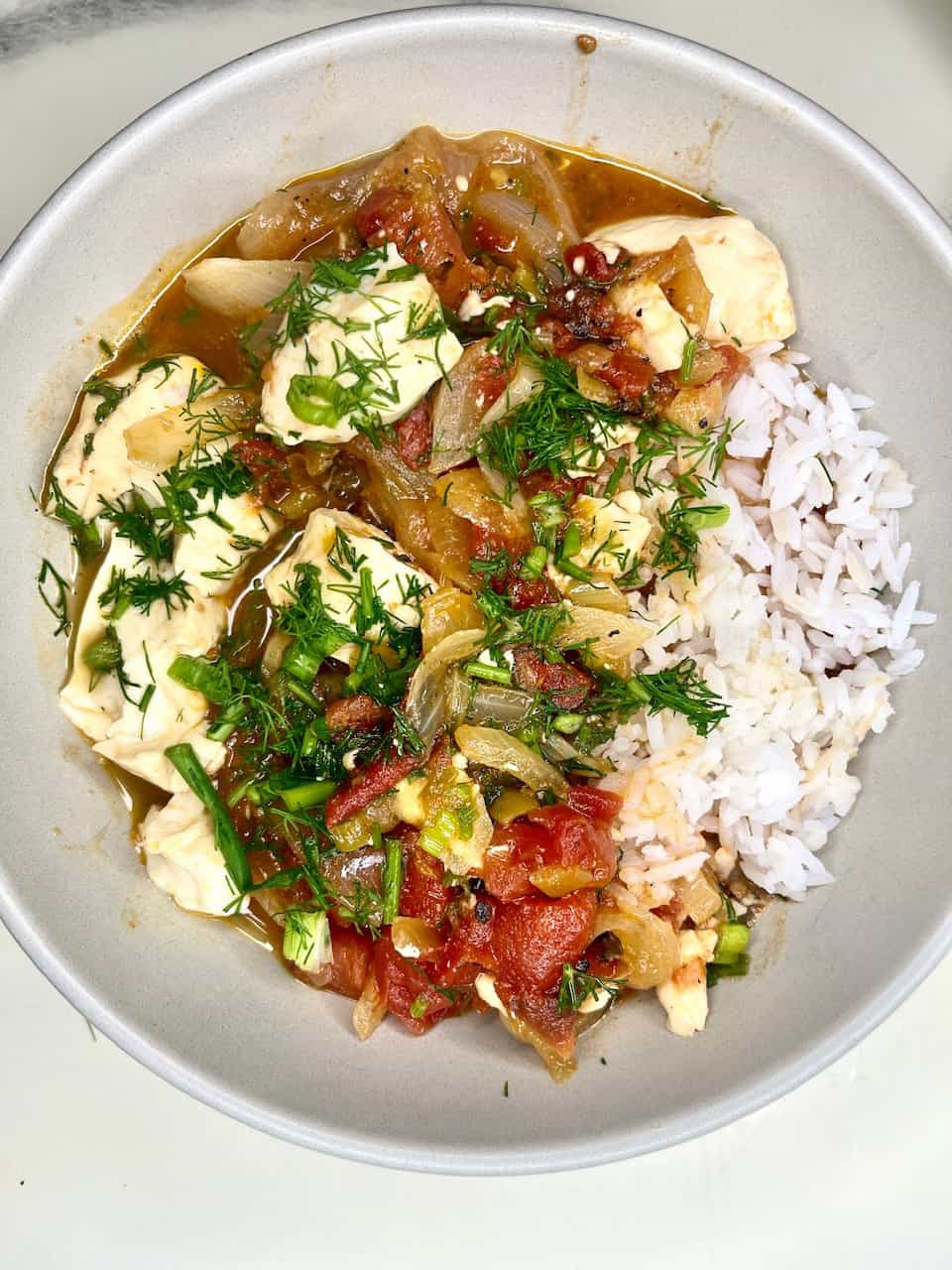 Vegan Chinese Tomato "Egg" Stir-Fry with Silken Tofu-image